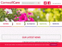 Tablet Screenshot of cornwallcare.com